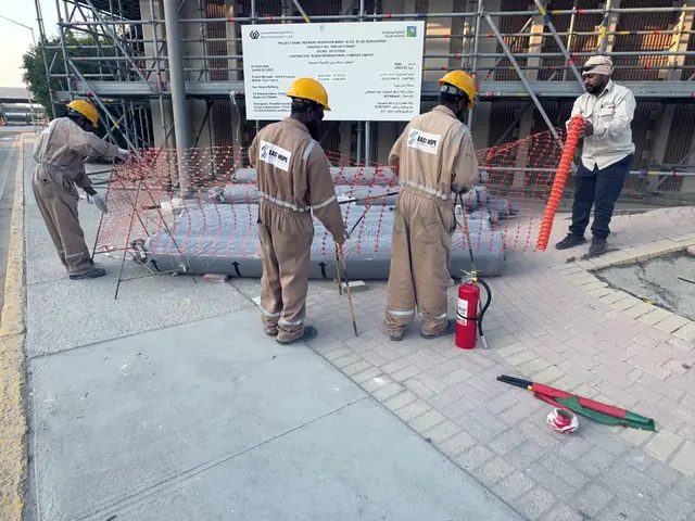 Permit-controlled works on a live plant