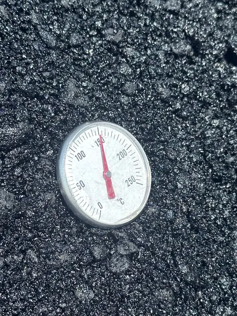 Mat temperature check — quality control